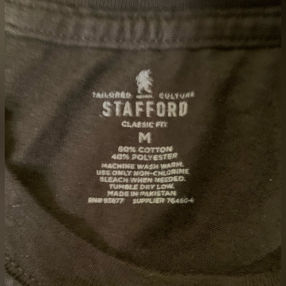 EUC Bundle of 2 Shirts: Short-Sleeve Super Soft Polo Tee, Long-Sleeve Black Tee - Picture 11 of 15